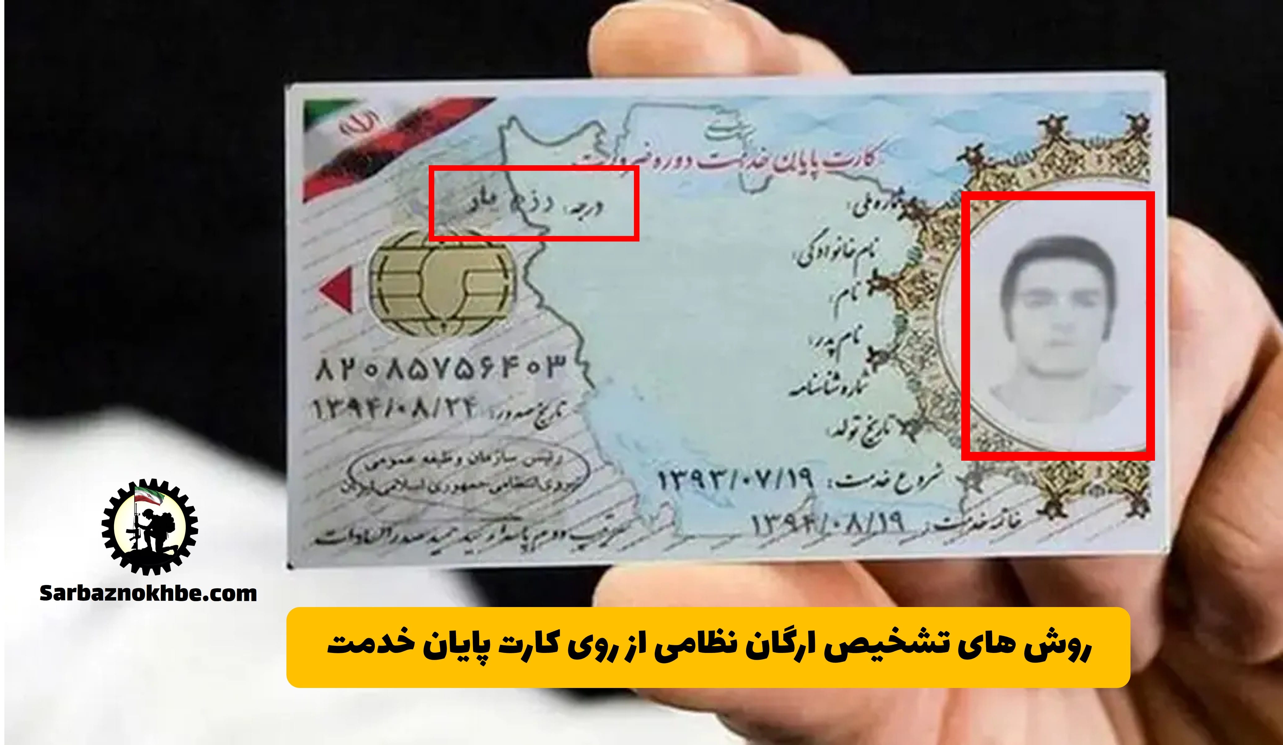 روشهای اصلی تشخیص ارگان نظامی از روی کارت پایان خدمت: