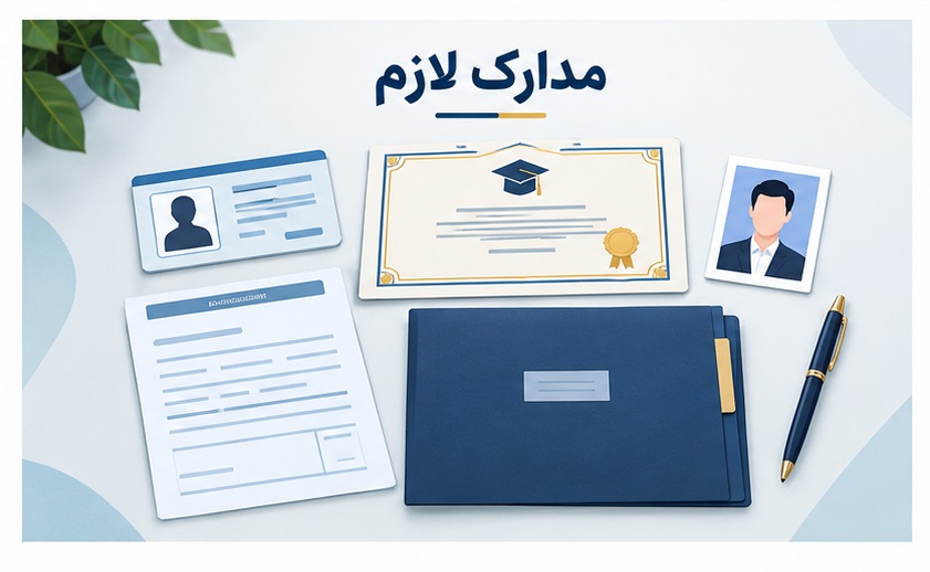 مدارک مورد نیاز
